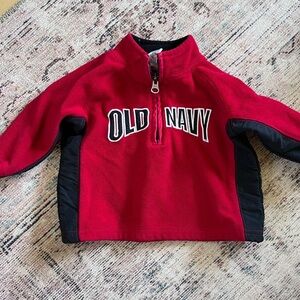 Old Navy Kids Red and Black Pullover Fleece